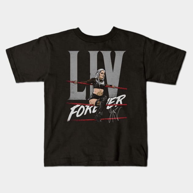 Liv Morgan Liv Forever Kids T-Shirt by MunMun_Design